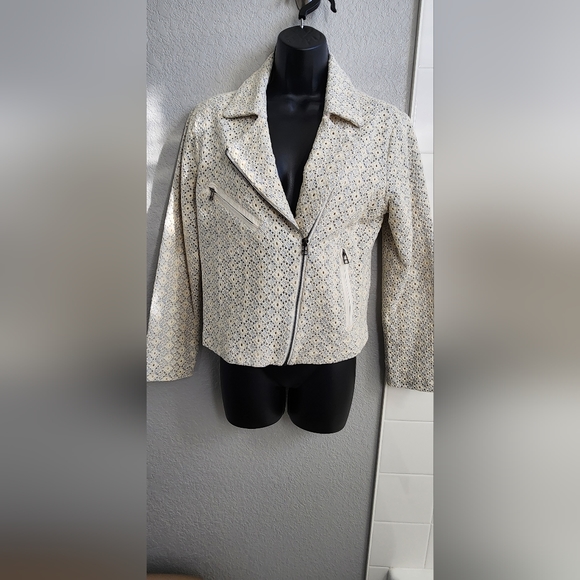 Anthropologie Eyelet Blazer - Picture 2 of 9